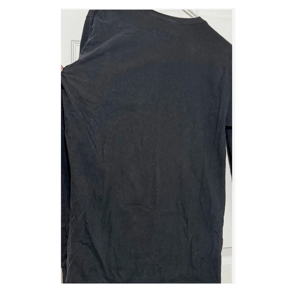 The North Face Mens Long Sleeve Graphic Logo T-Shirt Black M Half Dome Tee